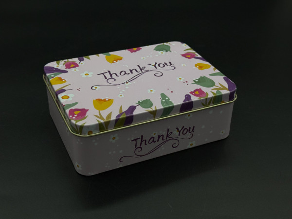 Металеві подарункові коробочки "Thank you". 12х9х4см