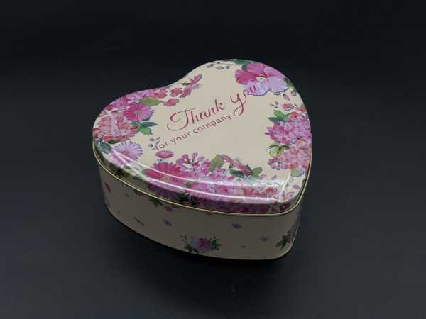 Металеві подарункові коробочки. "Sweet love"Thank you for your company". 3шт. комплект. 12х12см