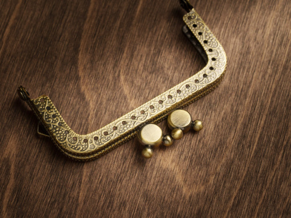 Фермуар для сумок. Колір "стара латунь". 8,5см