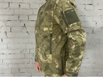 Мужская куртка тактическая рассцветки Мультикам бренда Combat Турция, размер М, ветро и водостойкий материал