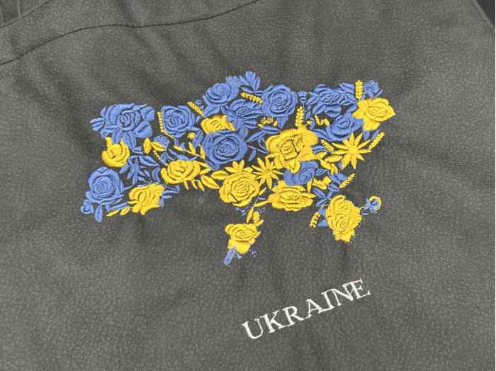 Сумка-шопер 37х36х6см. Екосумка з екошкіри з вишивкою. "Ukraine"