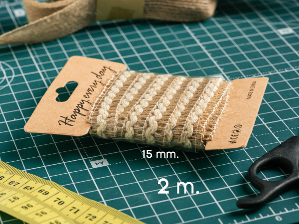Мішковина декоративна   2м х 1,5см
