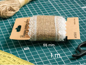 Мешковина декоративная 1м х 5,5см