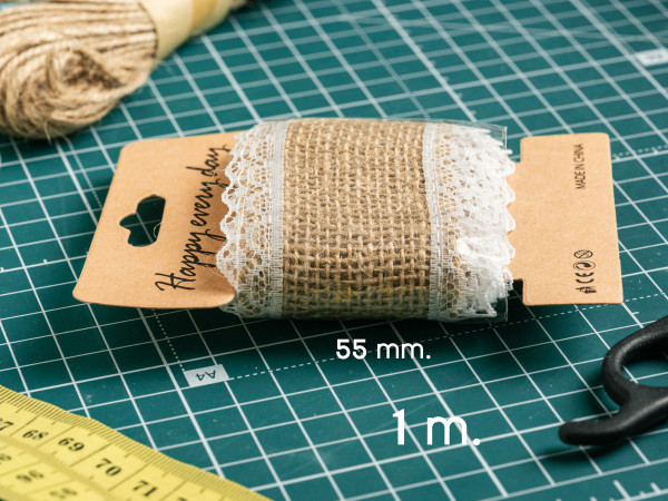 Мішковина декоративна  1м х 5,5см