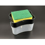 Дозатор для миючого засобу, 380 мл, з підставкою для губки Soap Pump Sponge Caddy / Диспенсер натискний для ми