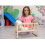Кровать для кукол деревянная 44х26х31 см детская игрушка из экологического материала