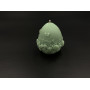 Свеча соевая "Happy Easter" писанка с цветами 8 см 100 грамм. Цвет мятный.