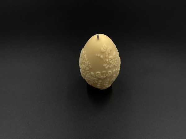 Свеча соевая "Happy Easter" яйцо 7 см 50 грамм. Цвет желтый.