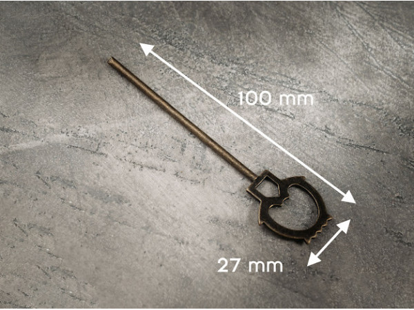 Ключ декоративний металевий. 100х27мм