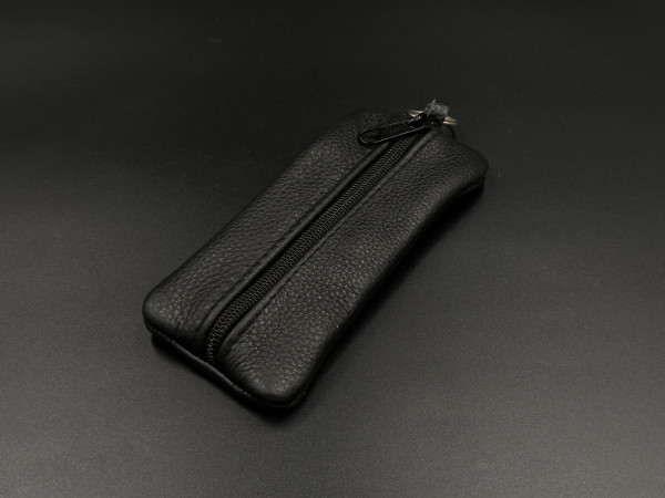 Ключниця шкіряна Чорна 6,5х15,8см