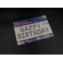 Надувні кульки HAPPY BIRTHDAY. Колір срібний. 29см