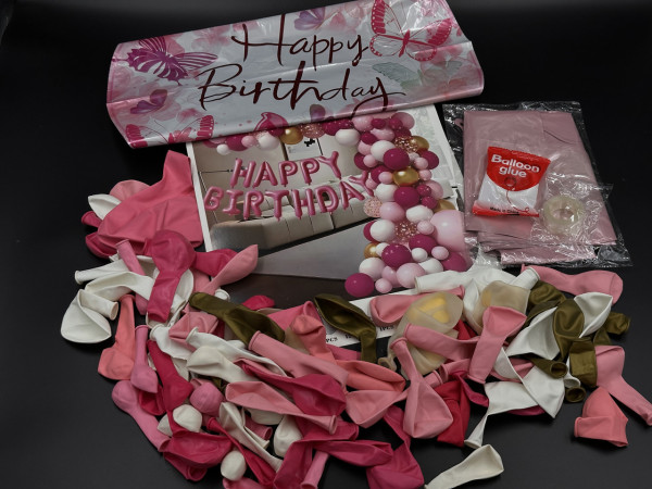 Фотозона з повітряних кульок. Happy Birthday.