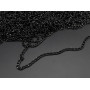 Цепочка (декоративное украшение) для бижутерии. Цвет черный. 3.5 мм