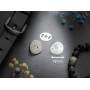 Кнопка-магніт для портмоне. Колір "нікель". 19мм