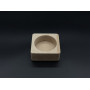 Дерев'яна форма для заливання свічки, кашпо. 8,8х8,8x4см (7х2,7см)
