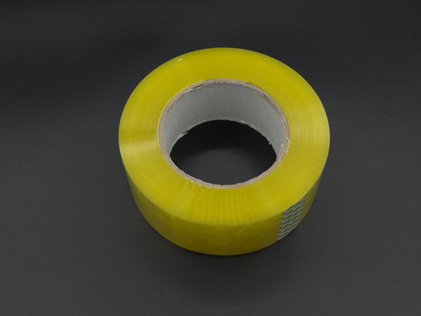 Скотч полипропиленовий клейкий 45мм 200 метров 45 микрон. Yellowish