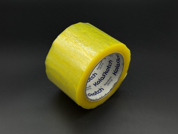 Скотч полипропиленовий клейкий 70мм 100 метров 45 микрон. Yellowish.
