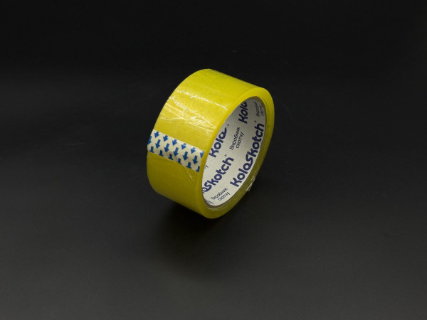 Скотч полипропиленовий клейкий 40мм 50 метров 45 микрон. Yellowish