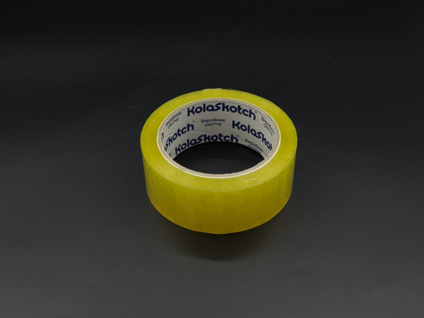 Скотч полипропиленовий клейкий 40мм 100 метров 45 микрон. Yellowish