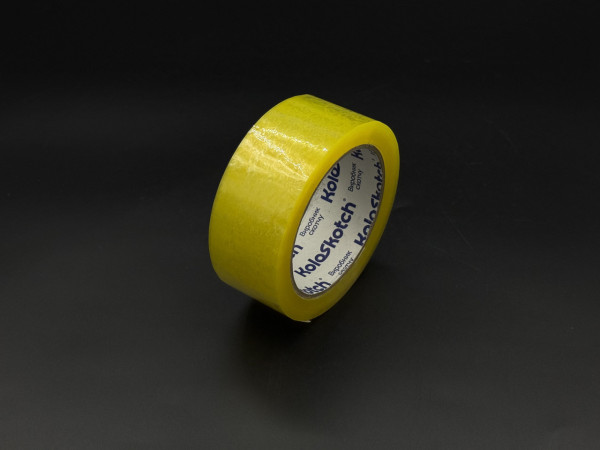 Скотч полипропиленовий клейкий 40мм 100 метров 45 микрон. Yellowish