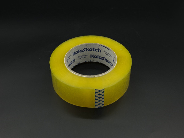 Скотч полипропиленовий клейкий 40мм 200 метров 45 микрон. Yellowish