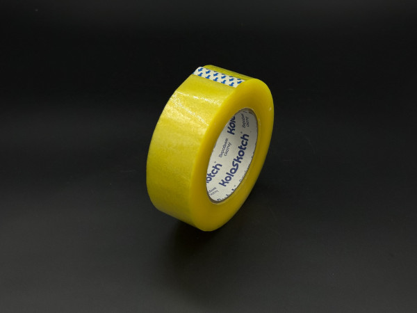 Скотч полипропиленовий клейкий 40мм 200 метров 45 микрон. Yellowish