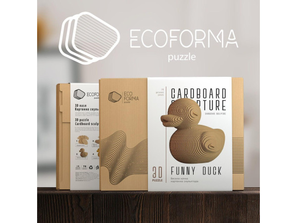 Картонний 3D пазл "Весела качка"