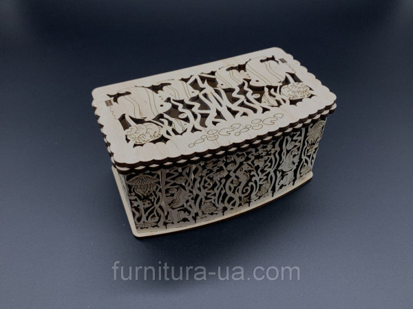 Шкатулка из фанеры. 15х8х8см