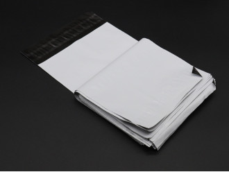 Пакет з клейовим клапаном Кур'єрський білий А6+ 15х21+3.5 50 шт/уп. Кур'єр-пакет для відправок поштовий без кишені