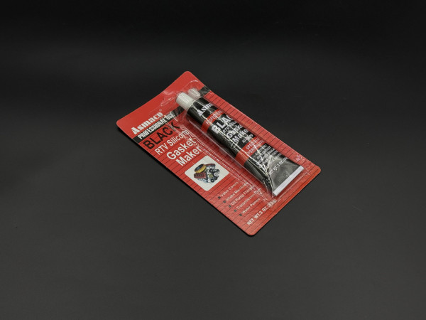 Чорний силіконовий герметик-прокладка Asmaco Professional RTV Silicone Gasket Maker. 85 грам
