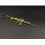 Брелок металевий штурмова гвинтівка FN SCAR L Колір "латунь" 12см