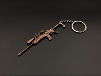 Брелок металевий снайперська гвинтівка Ruger Mini-14 Колір "мідь" 12см