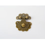Защелка для шкатулок фигурная. Стиль "антик". 42х36мм