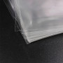 Пакувальний ПП пакет з клапаном і скотчем 17,5х15см 25мкм 100шт/уп в закритому вигляді - 15х15см прозорий