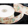 Стрічка тканинна з малюнком для декорування виробу PARIS. 4см. 20м/рул.