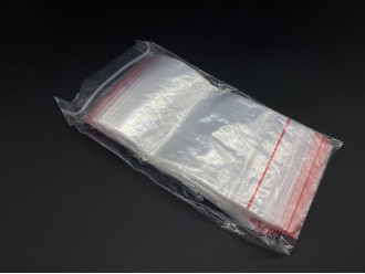 Пакет для заморозки Струна із замком zip-lock поліетиленовий 10х20 см. 95 шт/уп. Пакет Гріппер