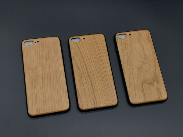 Бампер для смартфона iPhone 7/8 PLUS дерев'яний колір "вільха" під гравіювання