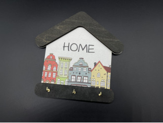 Ключница домик "Home" 18х18см