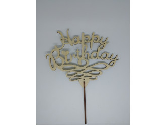 Топер Happy Binthday. 25*19см. 5шт/уп.