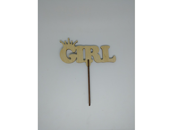 Топер GIRL. 17*14см. 5шт/уп.