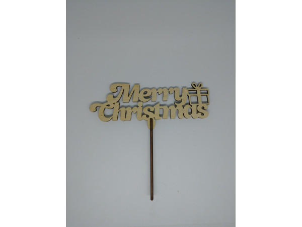 Топер Merry Christmas. 17*17см. 5шт/уп.