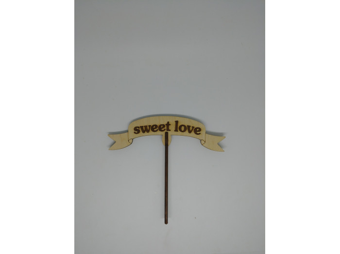 Топер Sweet love. 15*14см. 5шт/уп.