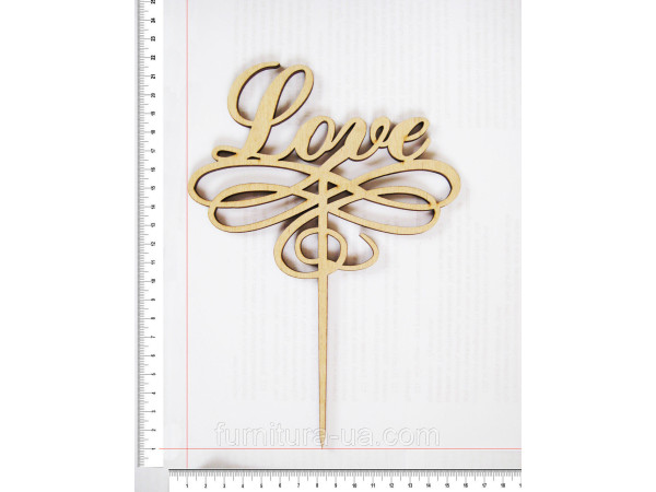 Топер Love. 20,5 х 15 см. 5шт/уп.