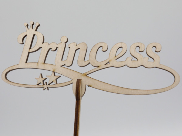 Топер Princess. 14,5 х 15 см. 5шт/уп.