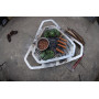 Гриль-мангал розкладний Fire Flower. 350 * 370, з нержавіючої сталі. 2мм